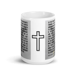 Ephesians 3:17-19-21 Bible Verse Gift Coffee Mug with Image of Christ