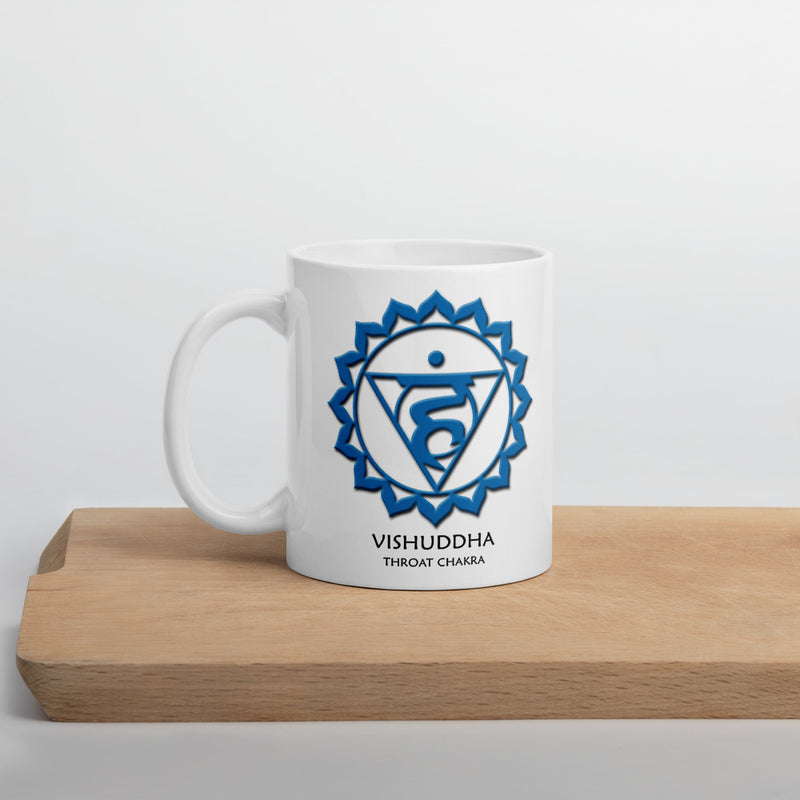 Throat Chakra Vishuddha Yoga Coffee Mug