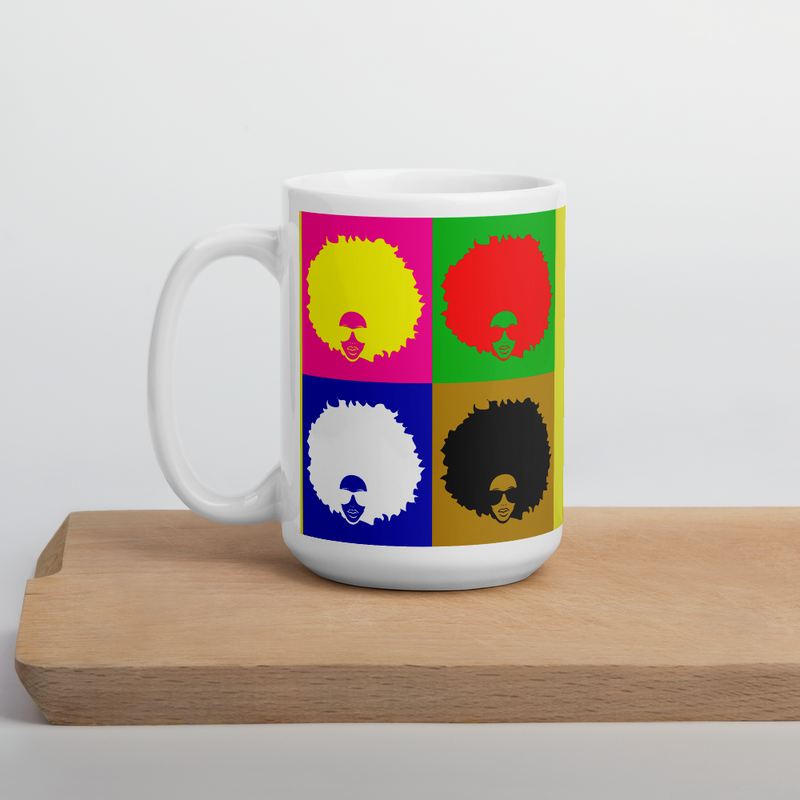 Afro Warhol Coffee Mug