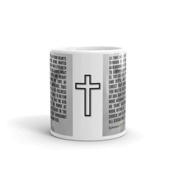 Ephesians 3:17-19-21 Bible Verse Gift Coffee Mug with Image of Christ