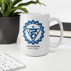 Throat Chakra Vishuddha Yoga Coffee Mug