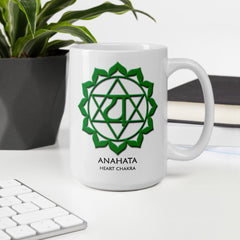 Heart Chakra Anahata Yoga Coffee Mug