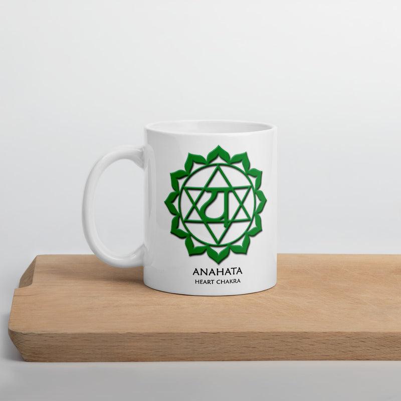 Heart Chakra Anahata Yoga Coffee Mug