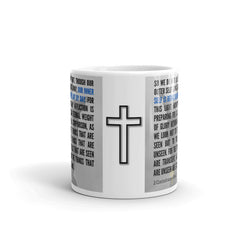 2 Corinthians 4:16-18 Bible Verse Gift Coffee Mug with Image of Christ